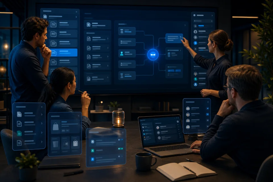 Team configuring AiRep24 knowledge and controls