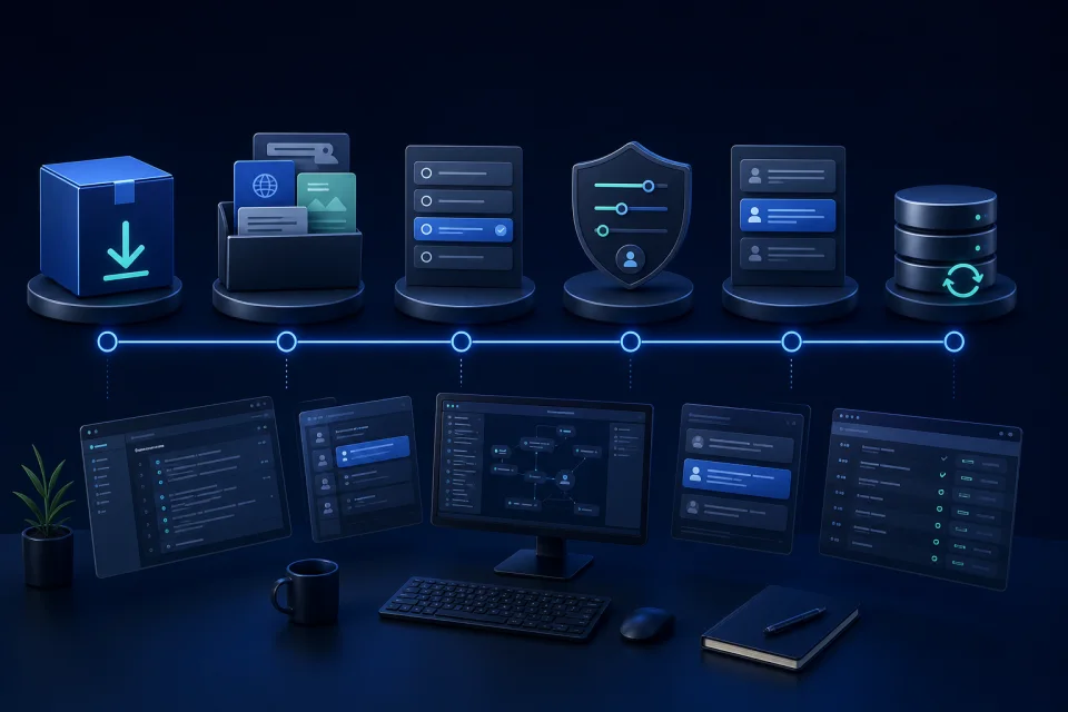 Six-stage AiRep24 configuration and review workflow