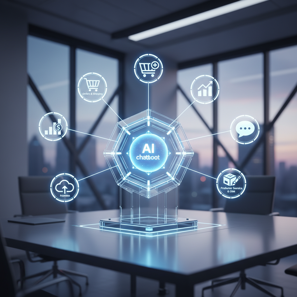 AI chatbot integrating with various Shopify apps.