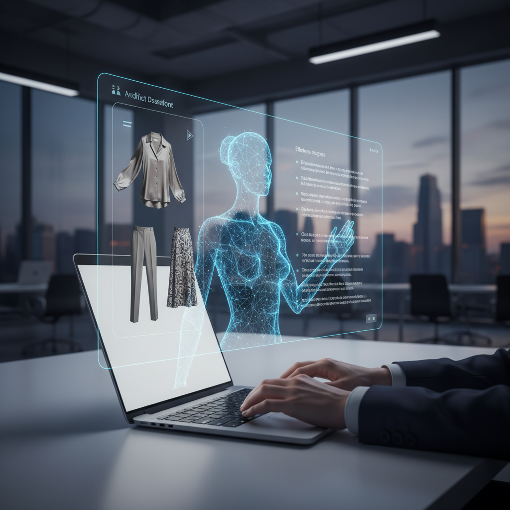 AI Assistant generating compelling product descriptions for a new fashion collection